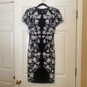 Karl Lagerfeld black and white sheath dress size 2 worn once